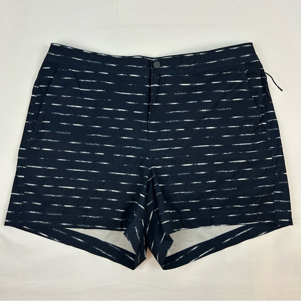 *NEW* VRST Lined 5” Swim Trunks Shorts Slim Fit Large Navy